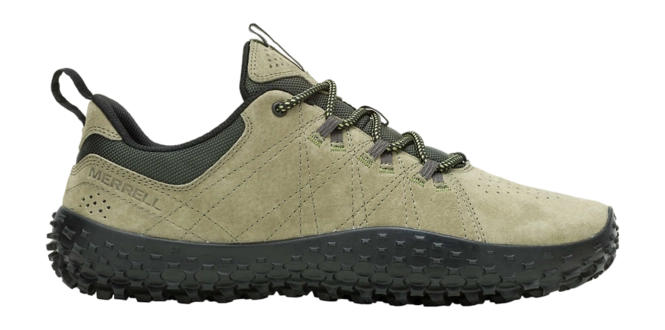 Barefoot Shoes Merrell Men Wrapt Olive Black
