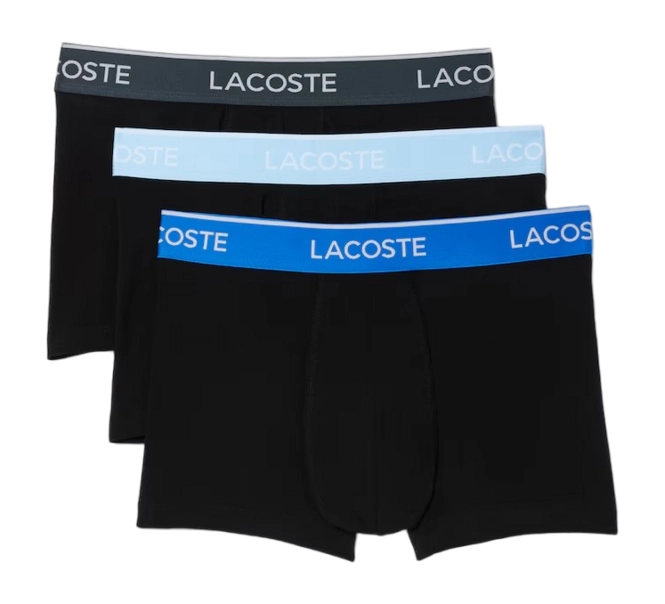 Boxer Shorts Lacoste Men 5H3401 Black/Marina-Overview-Gray (Set of 3)