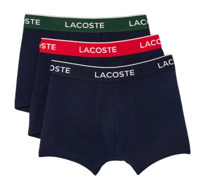 Boxer Shorts Lacoste Men 5H3401 Navy Blue/Green-Red-Navy (Set of 3)