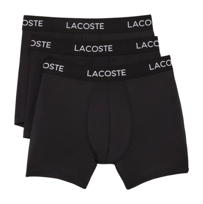 Boxer Shorts Lacoste Men 5H9623 Black (Set of 3)