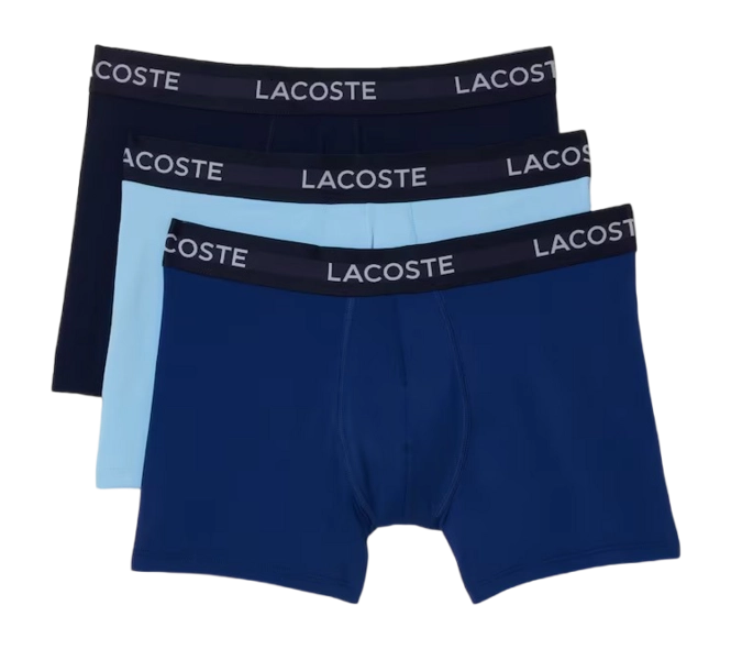 Boxer Shorts Lacoste Men 5H9623 Navy Blue/Methylene-Tropical (Set of 3)