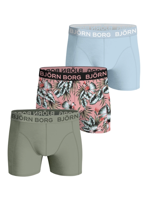 Boxer Shorts Björn Borg Men Cotton Stretch Boxer Multi-coloured Pack 9 (3 Pack) 2024