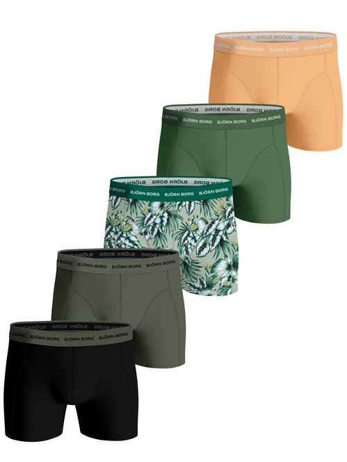 Boxer Shorts Björn Borg Men Cotton Stretch Boxer Multi-coloured Pack 2 (5 Pack) 2024