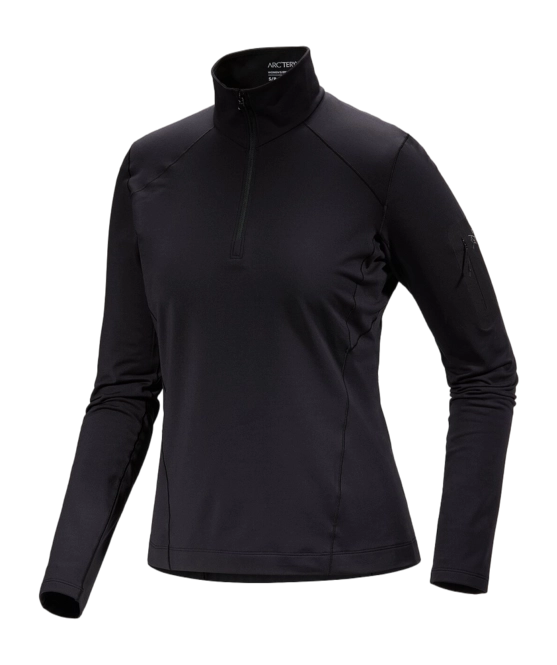 Ski Sweatshirt Arc'teryx Women Rho Zip Neck Black