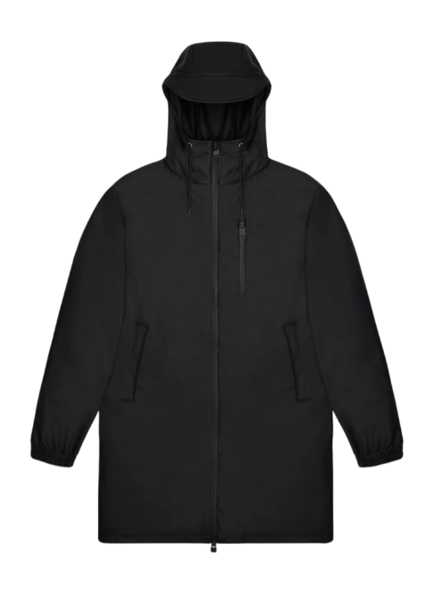 Raincoat RAINS Unisex Long Storm Breaker Black
