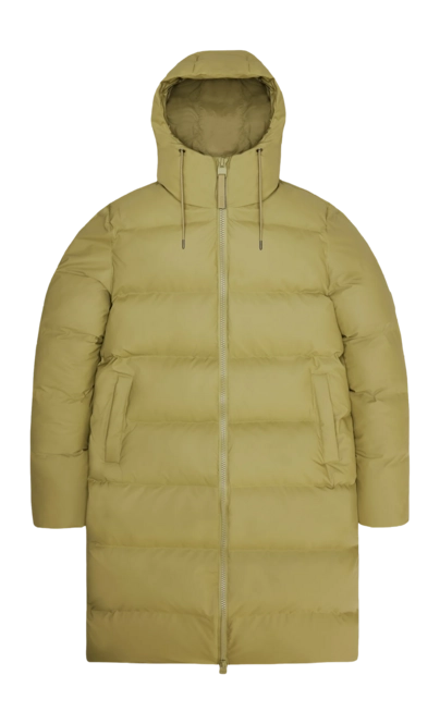 Winter Coats Rains Unisex Alta Longer Puffer Jacket Khaki