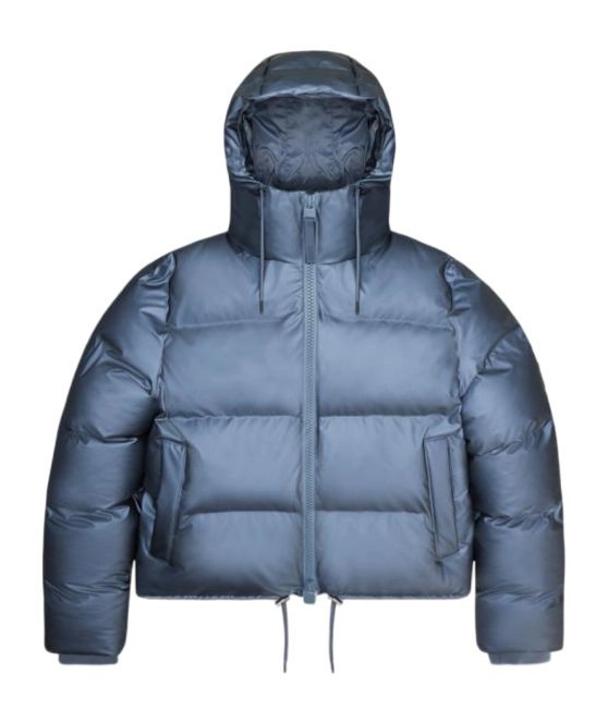 Winter Coat RAINS Unisex Alta Short Puffer Jacket Bay