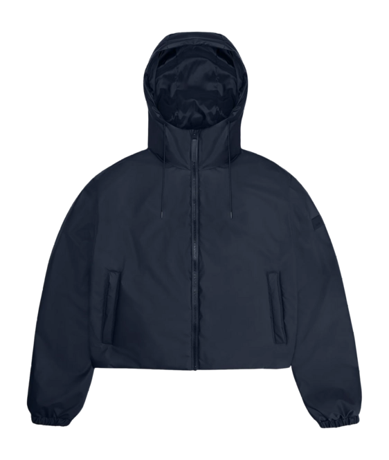 Raincoat RAINS Unisex Lohja Short Insulated Jacket Navy