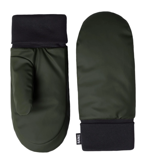 Mittens RAINS Unisex Alta Puffer Mittens Green