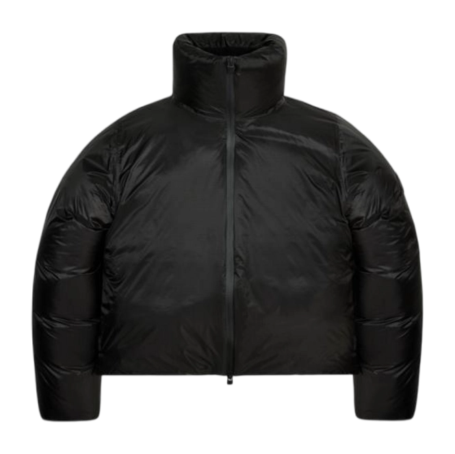 Winter Coat RAINS Unisex Kevo Short Puffer Jacket Black