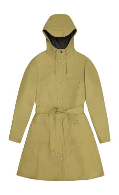 Raincoat RAINS Women Curve Long Jacket Khaki '24