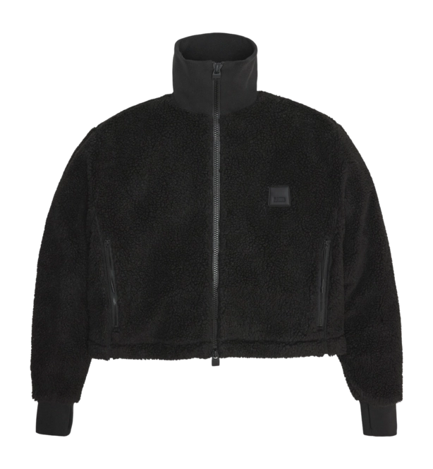 Winter Coats RAINS Unisex Kofu Fleece Short Jacket Black