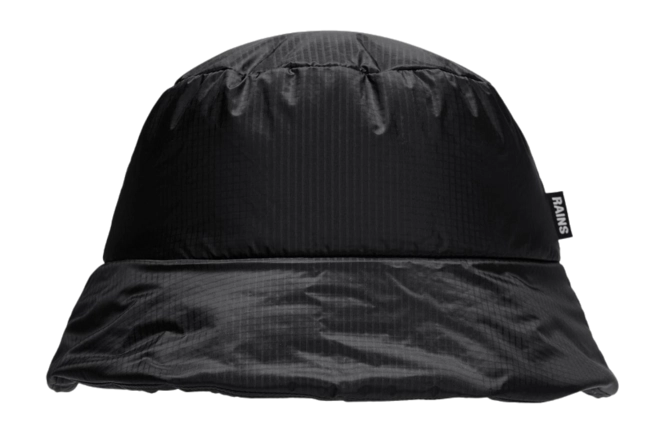 Fisherman's Hat RAINS Unisex Insulated Ripstop Bucket Hat W2 Black