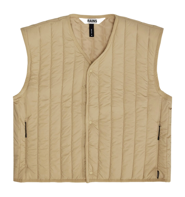 Body Warmer RAINS Unisex Banja Short Liner W Vest Sand