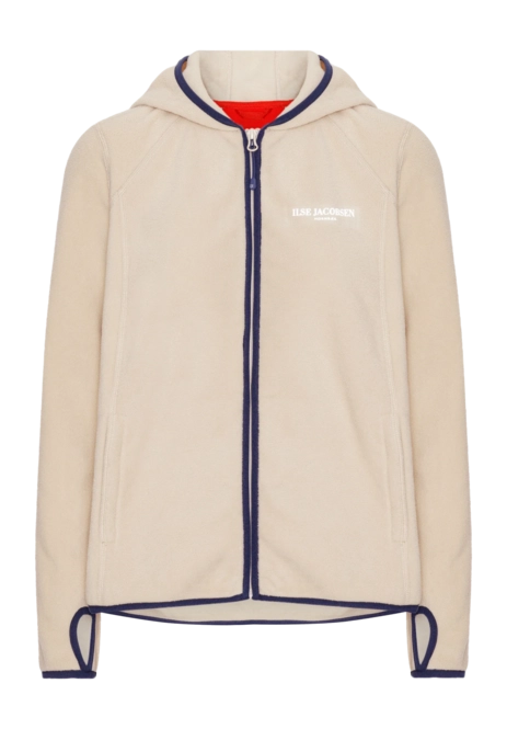 Zip Sweatshirt Ilse Jacobsen Women FLEECEWIND03 Light Sand