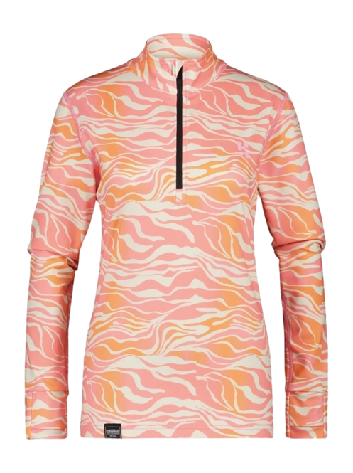 Ski Sweatshirt Poederbaas Women Animal Zebra Pink