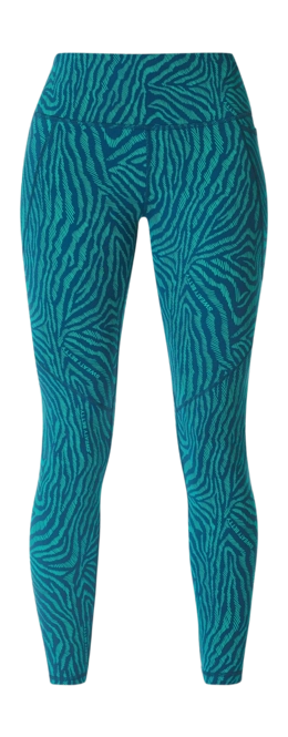 Leggings Sweaty Betty Women Power 7/8 Workout Green Linear Zebra