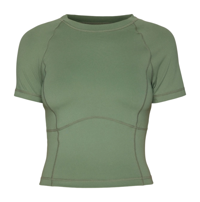 T-Shirt Sweaty Betty Women All 4Day Active Cropped Umbra Green   '24