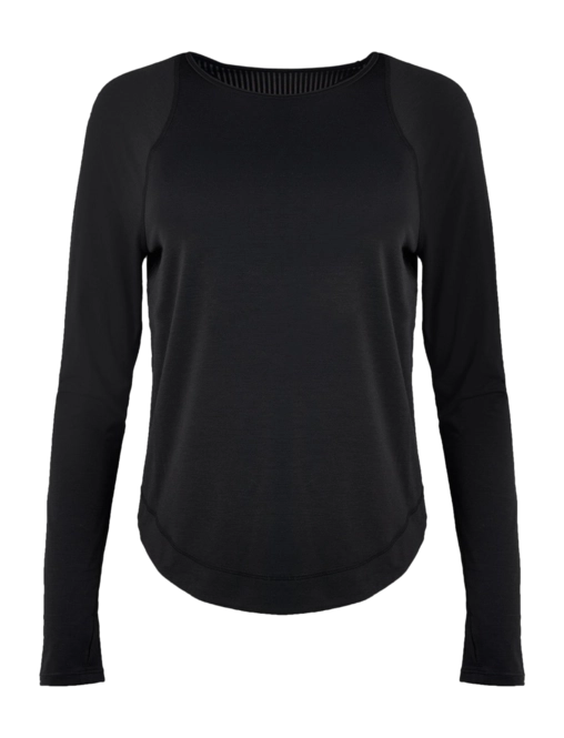 Long Sleeve T-Shirt Sweaty Betty Women Breathe Easy Black '24