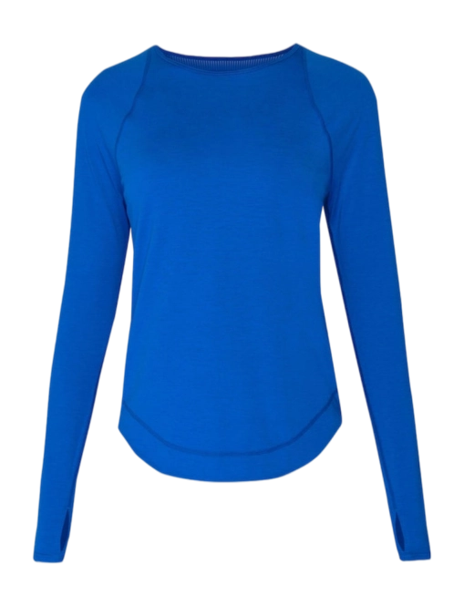 Long Sleeve T-Shirt Sweaty Betty Women Breathe Easy Lightning Blue