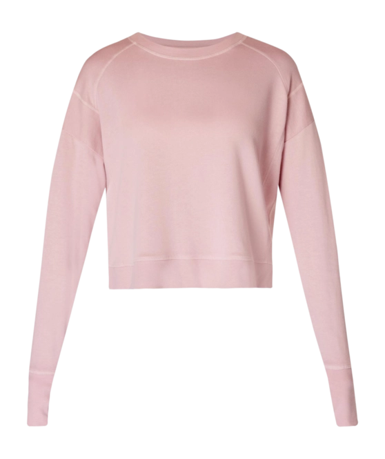 Jumper Sweaty Betty Women After Class Crop Pirouette Pink