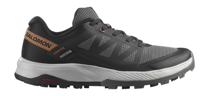 Walking Shoes Salomon Women OUTRISE Plum Kitten Black Coral Gold