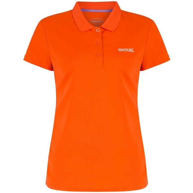 Polo Shirt Regatta Womens Maverik III Pumpkin