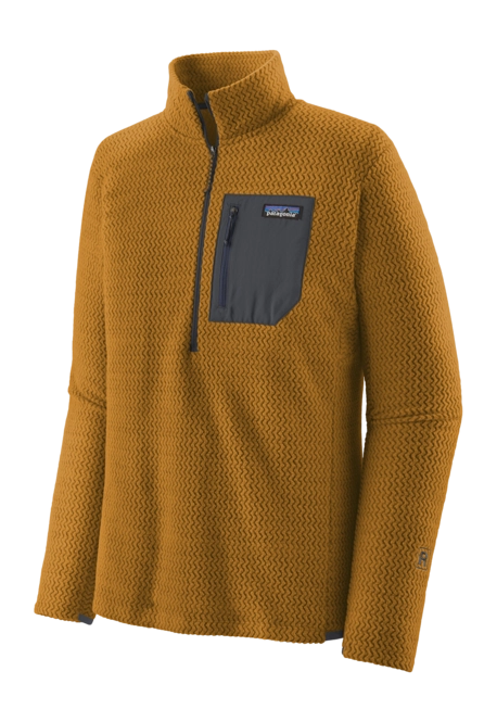 Zip Sweatshirt Patagonia Men R1 Air Zip Neck Raptor Brown