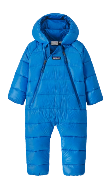 Baby Suit Patagonia Hi-Loft Down Sweater Bunting Vessel Blue