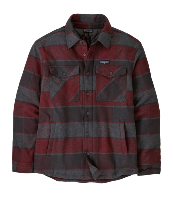 Zip Sweatshirt Patagonia Men LW Insulated Fjord Flannel Shirt William Ink Black