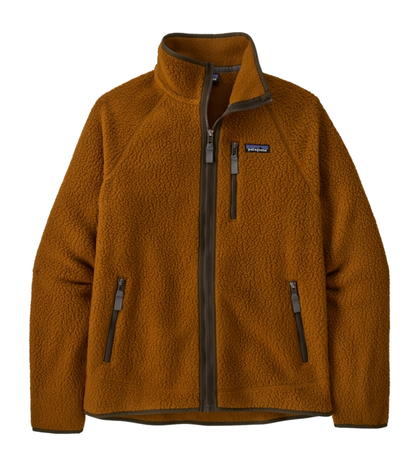 Zip Sweatshirt Patagonia Men Retro Pile Jacket Shelter Brown