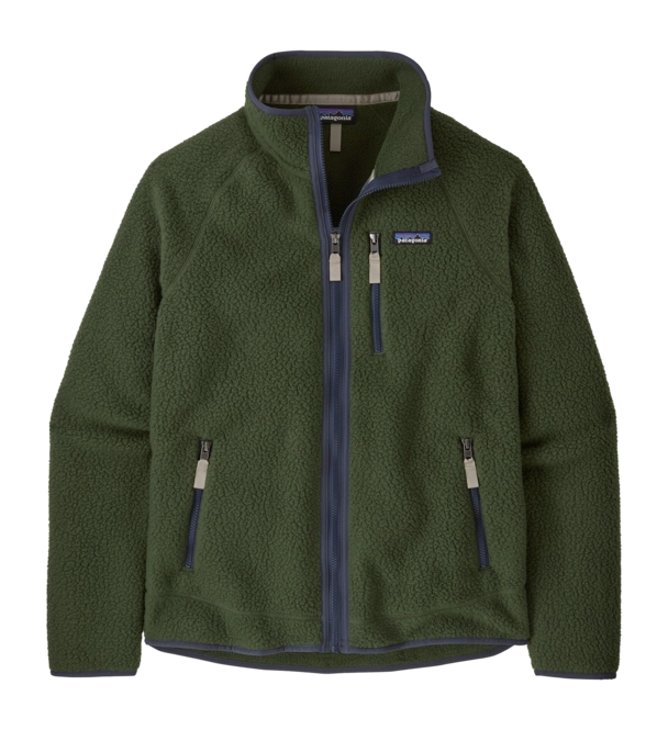 Zip Sweatshirt Patagonia Men Retro Pile Jacket Torrey Pine Green