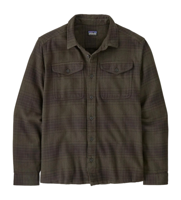 Zip Sweatshirt Patagonia Men Fjord Flannel Shirt Cascade Basin Green