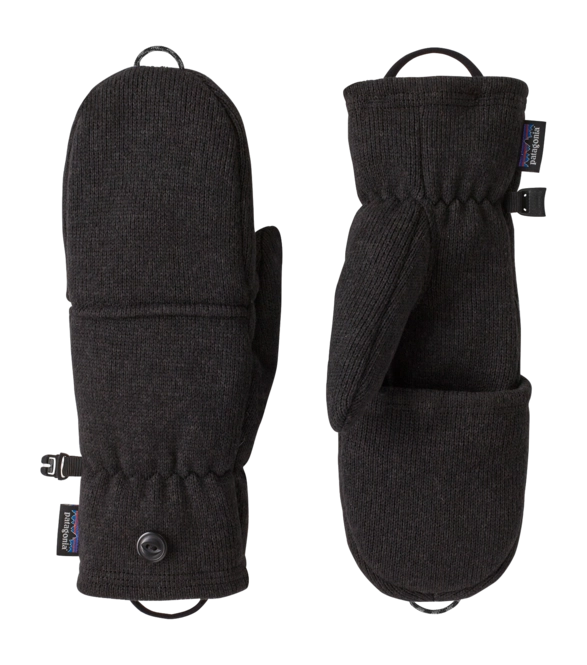 Mittens Patagonia Better Sweater Gloves Black