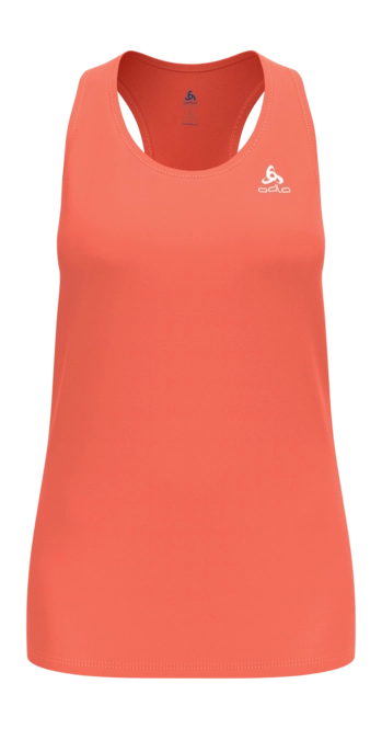 Vest Top Odlo Women Crew Neck Essential Living Coral