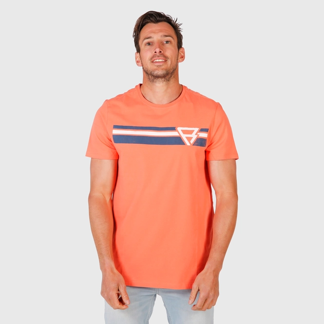 T-Shirt Brunotti Men Tim-Print SS Bright Coral