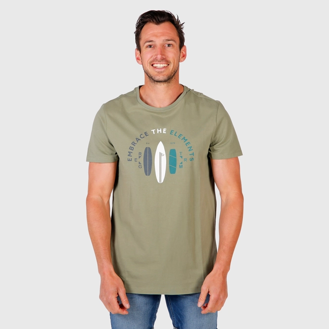 T-Shirt Brunotti Men Tim-Print SS Vintage Green
