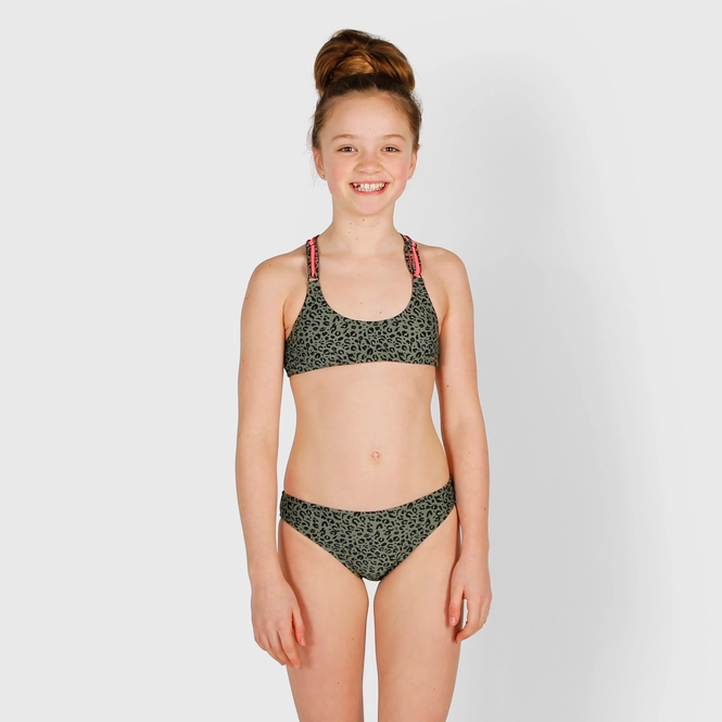 Bikini Brunotti Girls Coralina Leopard Vintage Green A