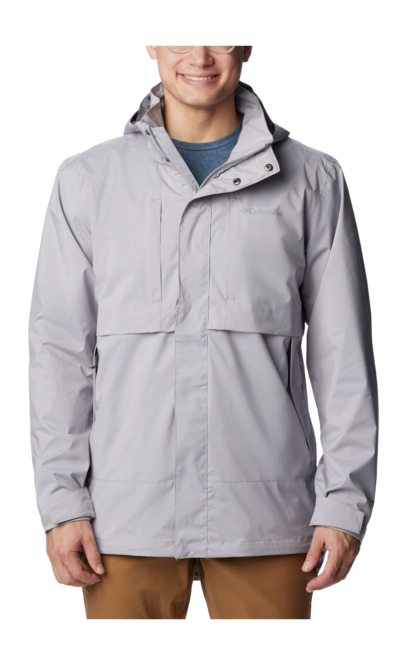 Rain Jacket Columbia Men Wright Lake Columbia Grey