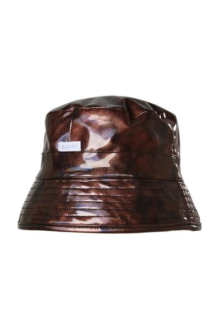 Rain Hat RAINS Galaxy Bucket Hat Holographic Bronze