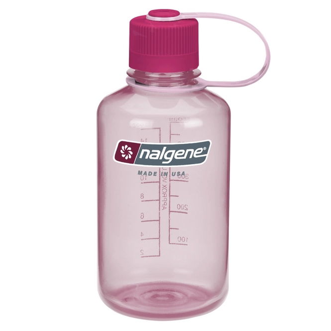 Water Bottle Nalgene NM Loop Top Clear Pink 0.5L