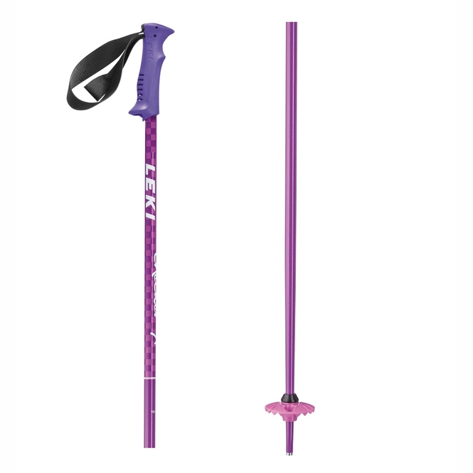Ski Poles Leki Checker X Junior Purple White
