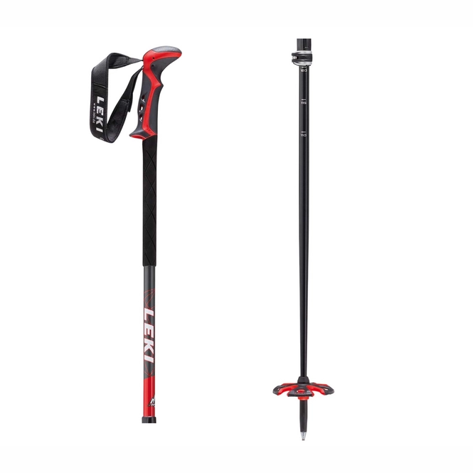 Ski Poles Leki Haute Route Anthracite White Red