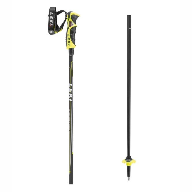 Ski Poles Leki Carbon 14 S Black Neon