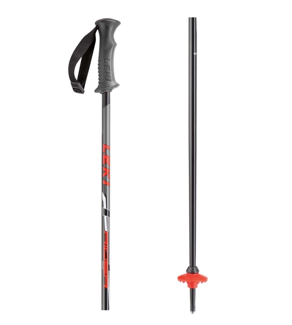 Ski Poles Leki Rider Junior Black Red