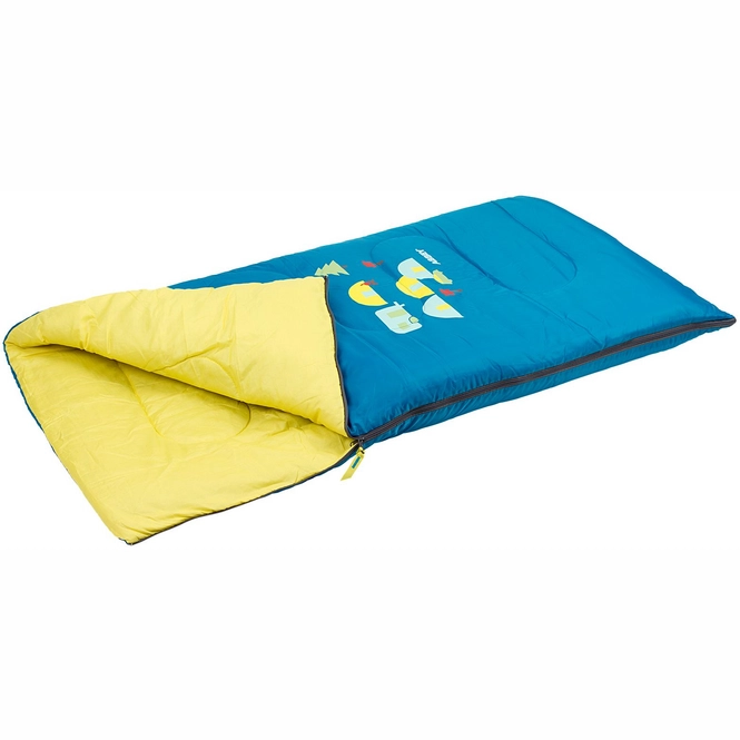 Sleeping Bag Abbey Camp Junior Fairytale Petrol Yellow