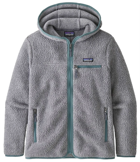 Zip Sweatshirt Patagonia Women's Retro Pile Hoodie Salt Grey
