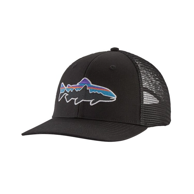 Cap Patagonia Fitz Roy Trout Trucker Black