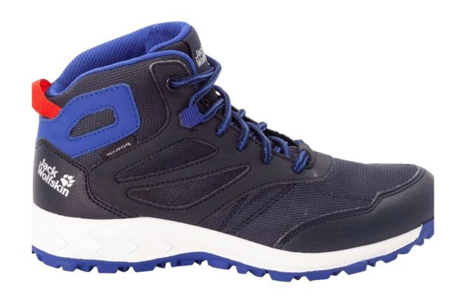 Hiking Boots Jack Wolfskin Kids Woodland Texapore Mid Scuba