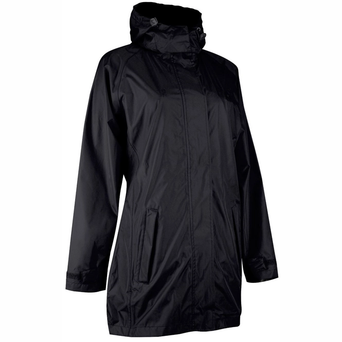 Raincoat Ralka Women Deluxe Long Black Aqua